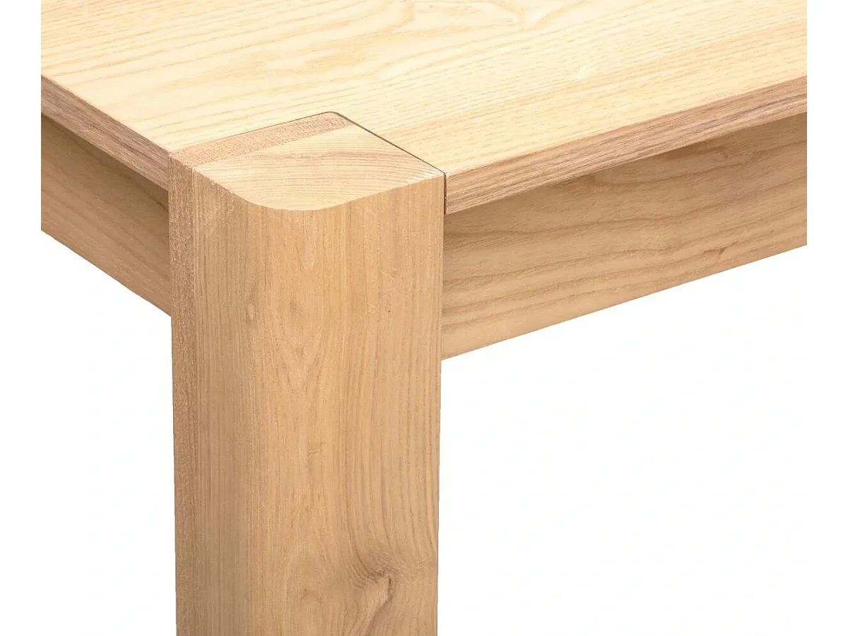 Table à manger / table repas coloris naturel - Longueur 160 x Profondeur 79,5 x Hauteur 76 cm