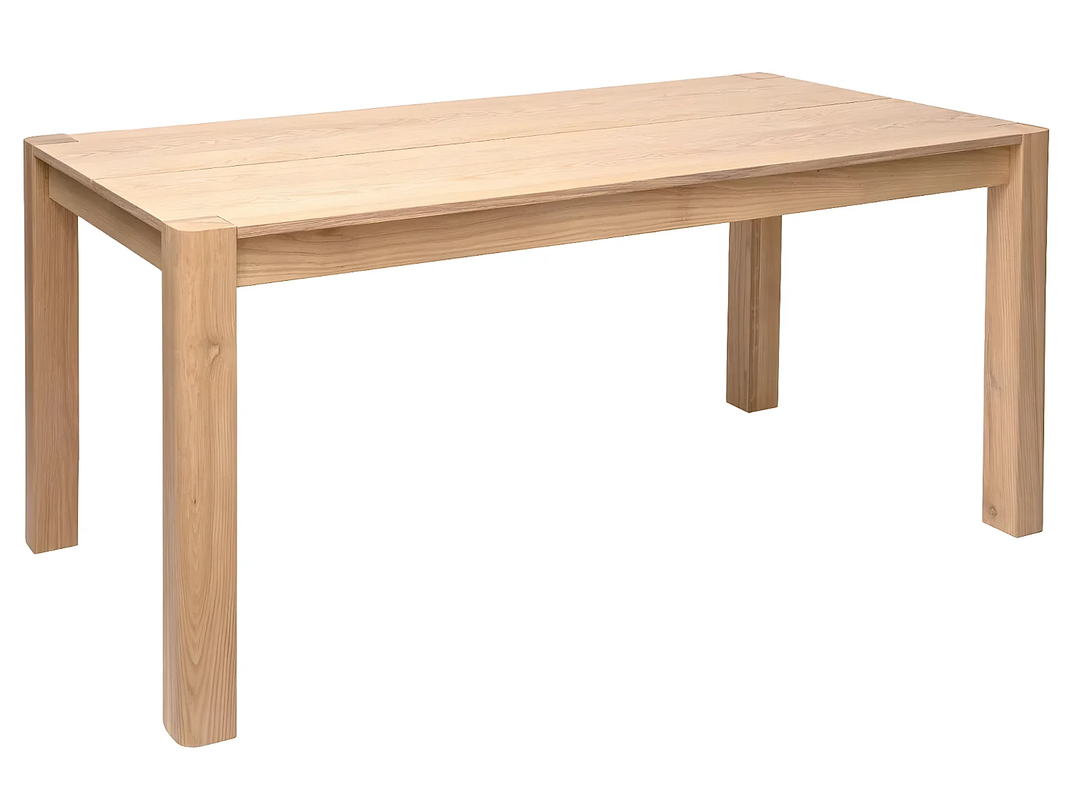Table à manger / table repas coloris naturel - Longueur 160 x Profondeur 79,5 x Hauteur 76 cm