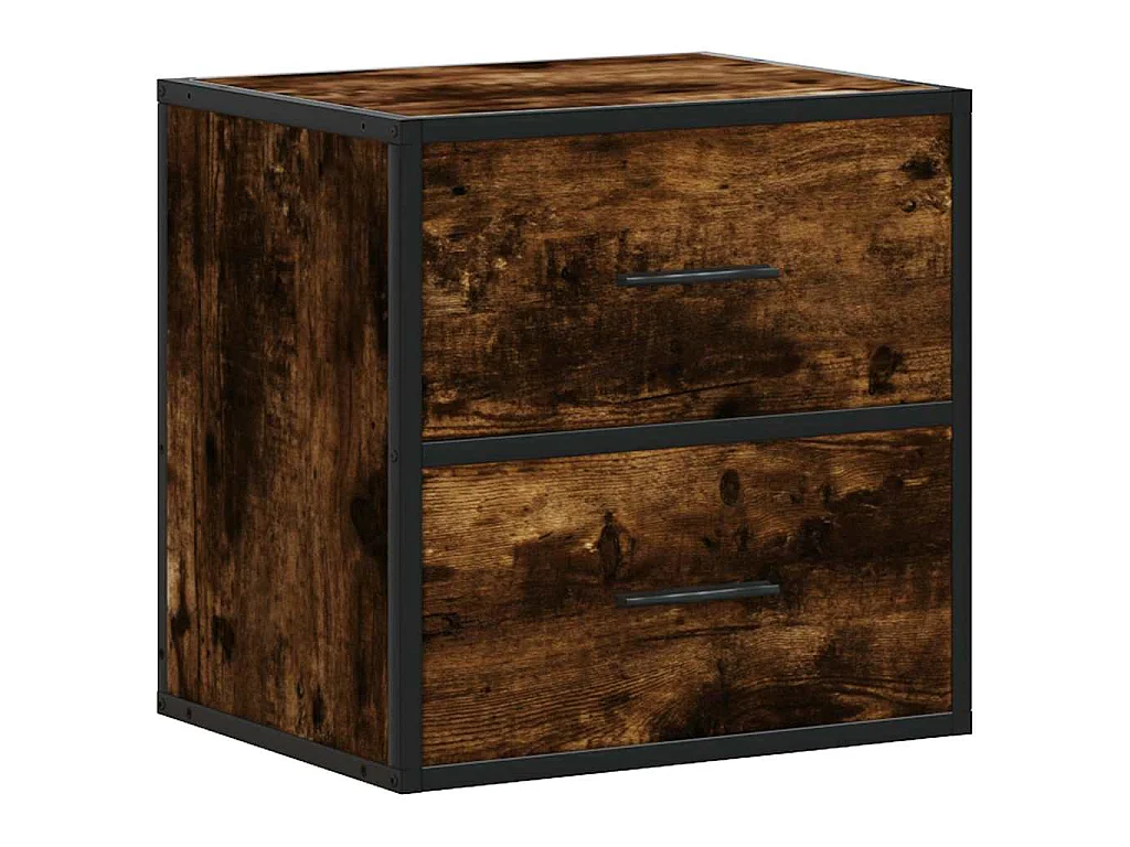 Table de chevet murale Chêne fumé 40x31x39,5 cm
