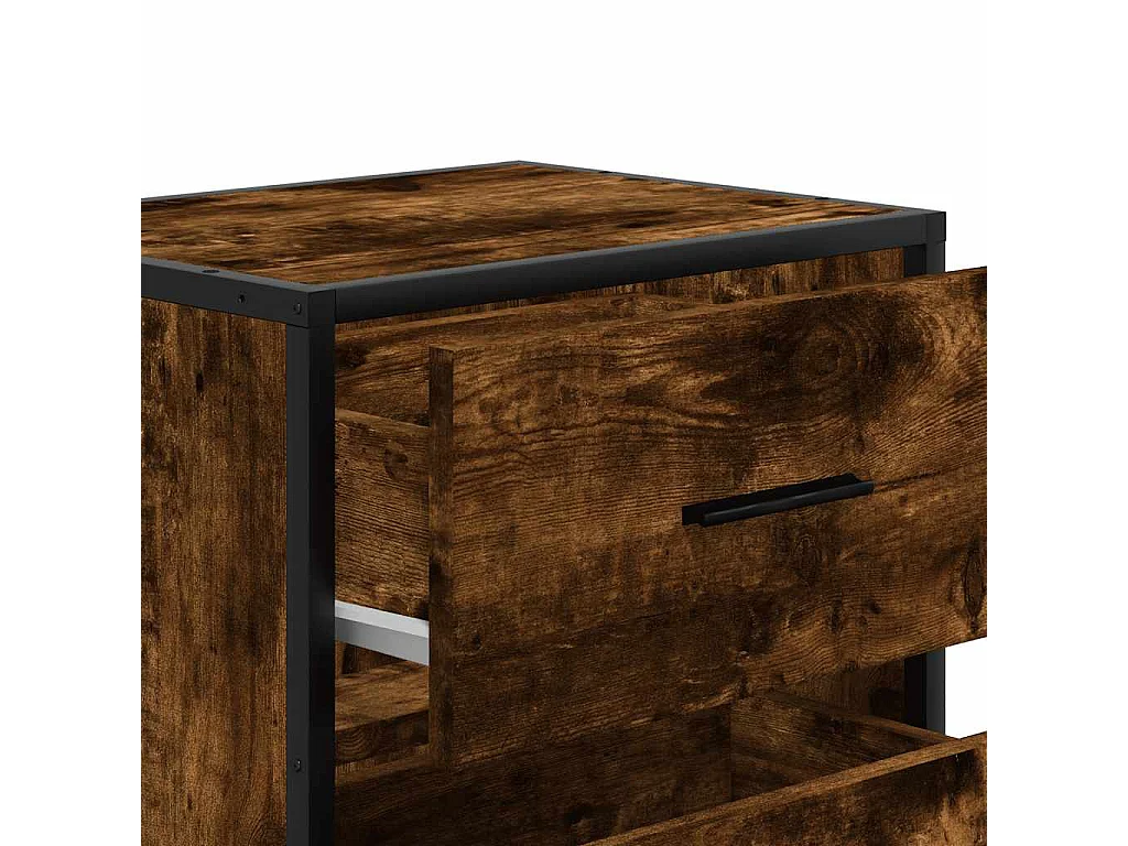 Table de chevet murale Chêne fumé 40x31x39,5 cm
