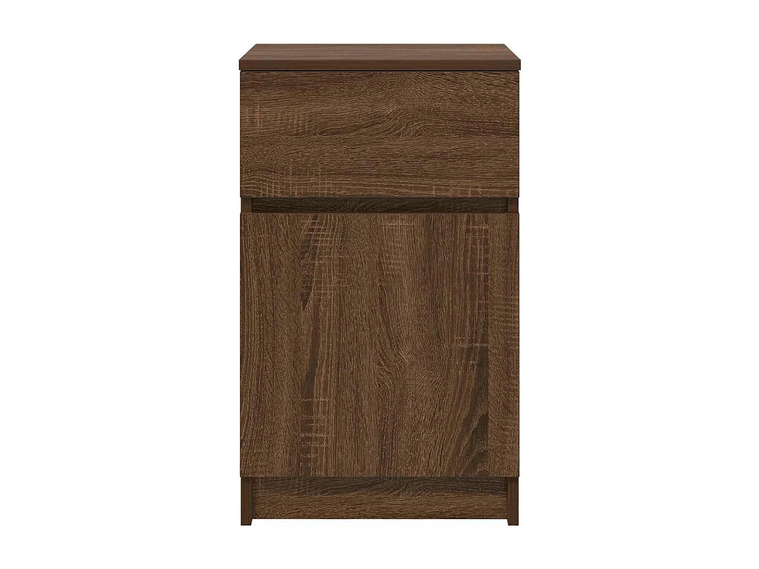 Nachtkastjes 2 st 39x35x65 cm bewerkt hout bruin eikenkleur