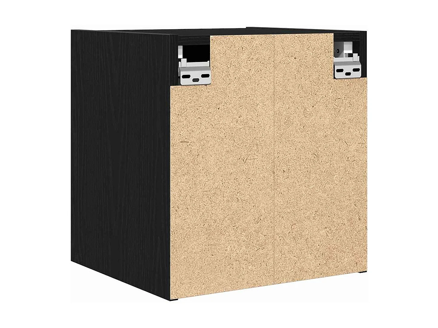 Wand-Nachttische 2 Stk. Schwarz Eichen-Optik 38x34x40 cm