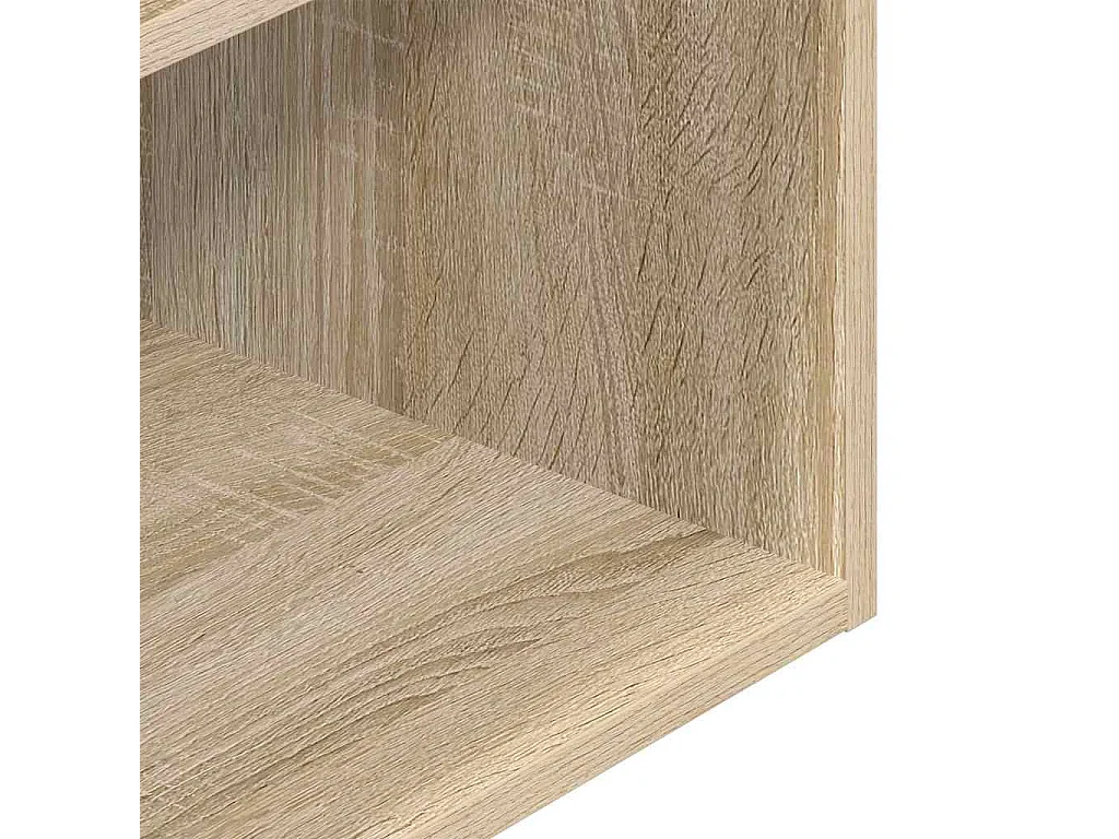 Tables de chevet avec tiroir 2 pcs chêne sonoma 35x34x66,5 cm