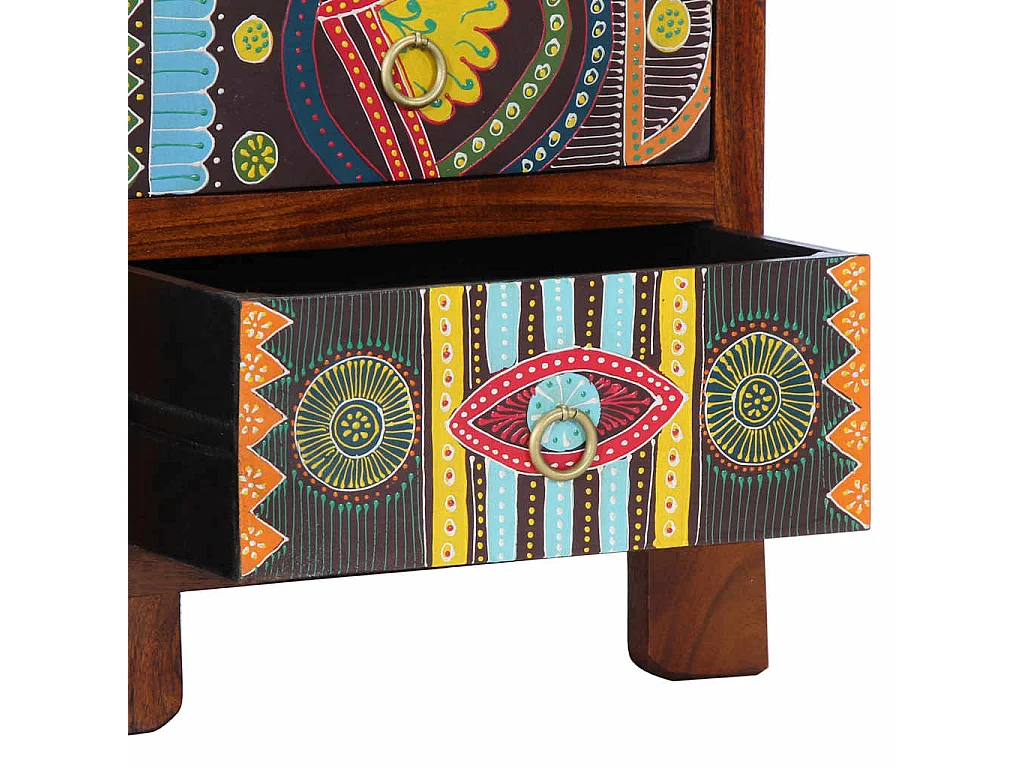 Mesa de cabeceira 40x40x60 cm madeira de acácia maciça