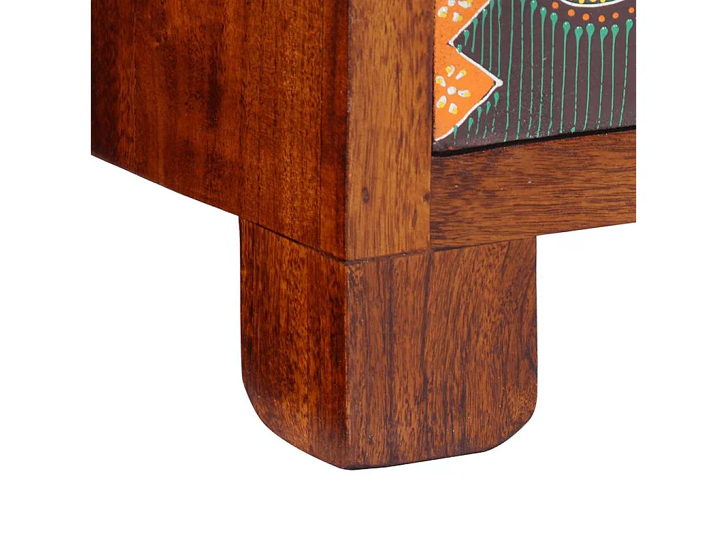 Mesa de cabeceira 40x40x60 cm madeira de acácia maciça