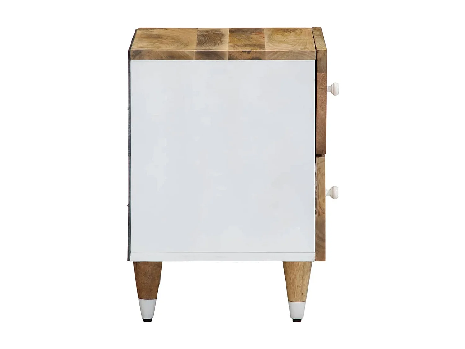 Tables de chevet 2 pcs 40x33,5x46 cm Bois de manguier solide