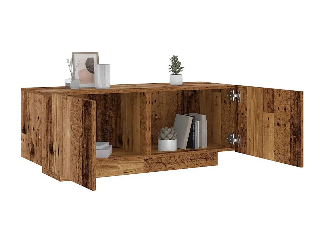 Nachttisch Altholz-Optik 100x35x40 cm Holzwerkstoff