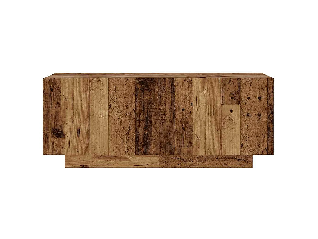 Mesita de noche madera contrachapada madera vieja 100x35x40 cm