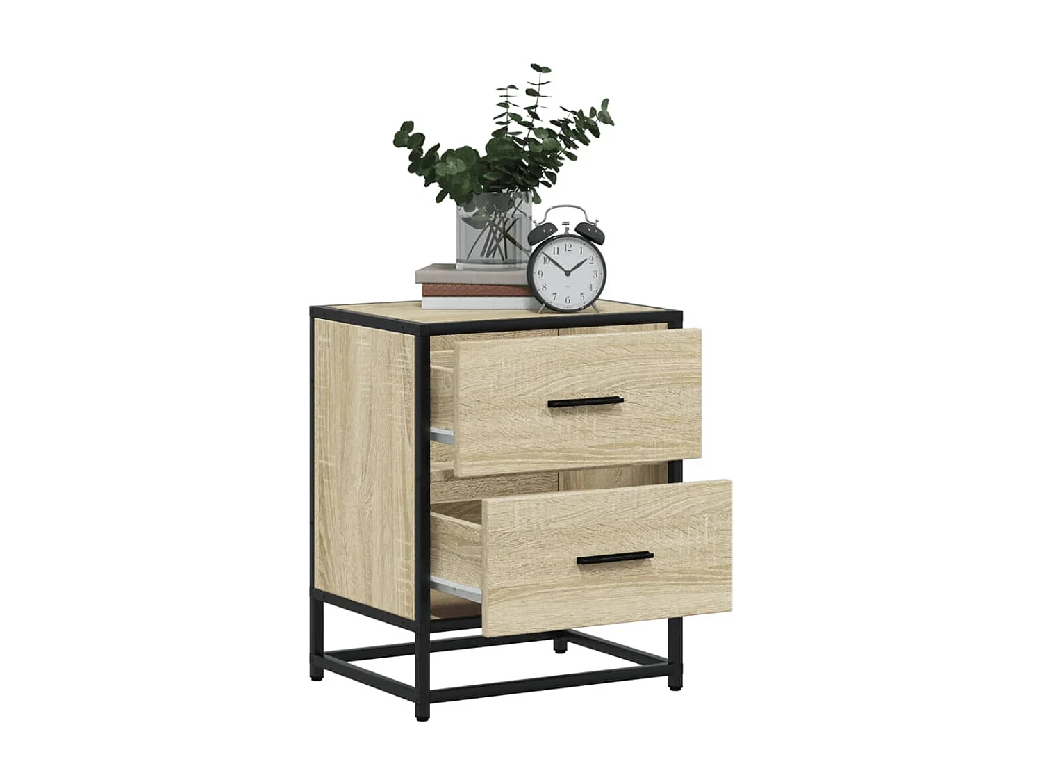 Table de chevet chêne sonoma 40x31x50 cm bois d’ingénierie