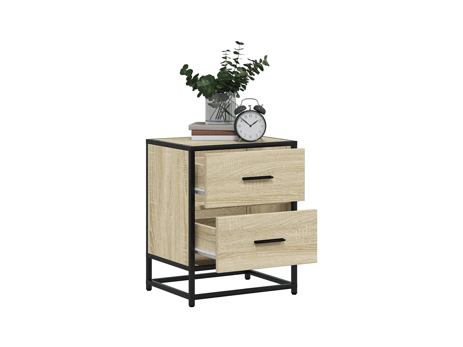 Table de chevet chêne sonoma 40x31x50 cm bois d’ingénierie