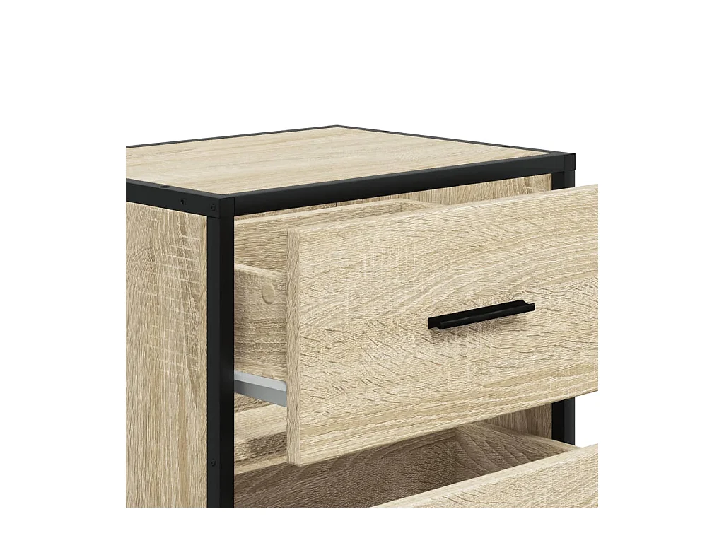 Table de chevet chêne sonoma 40x31x50 cm bois d’ingénierie