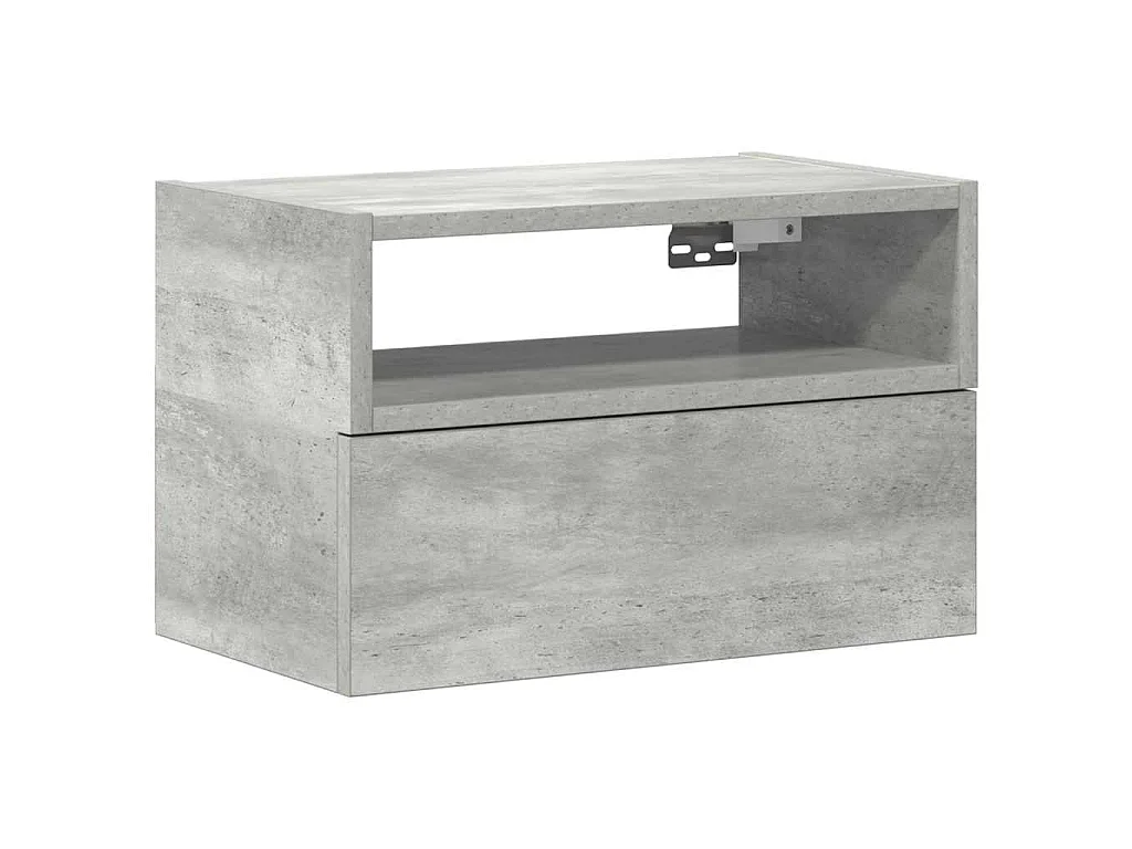 Wand-Nachttisch Betongrau 45x26x28,5 cm