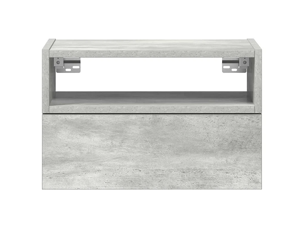 Wand-Nachttisch Betongrau 45x26x28,5 cm