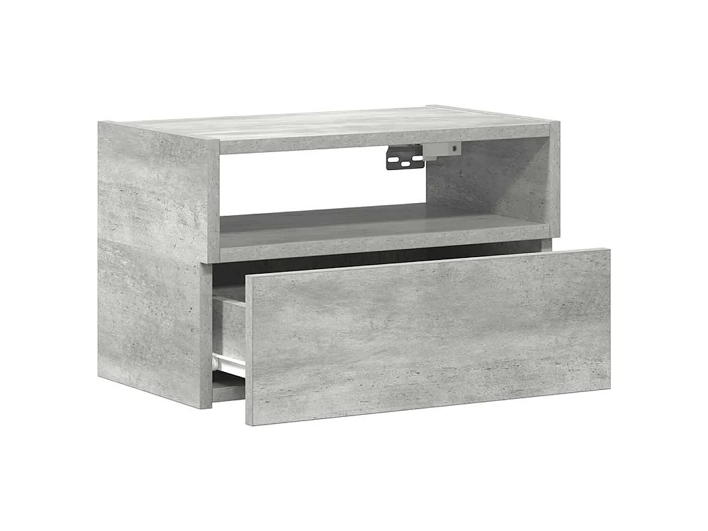 Wand-Nachttisch Betongrau 45x26x28,5 cm