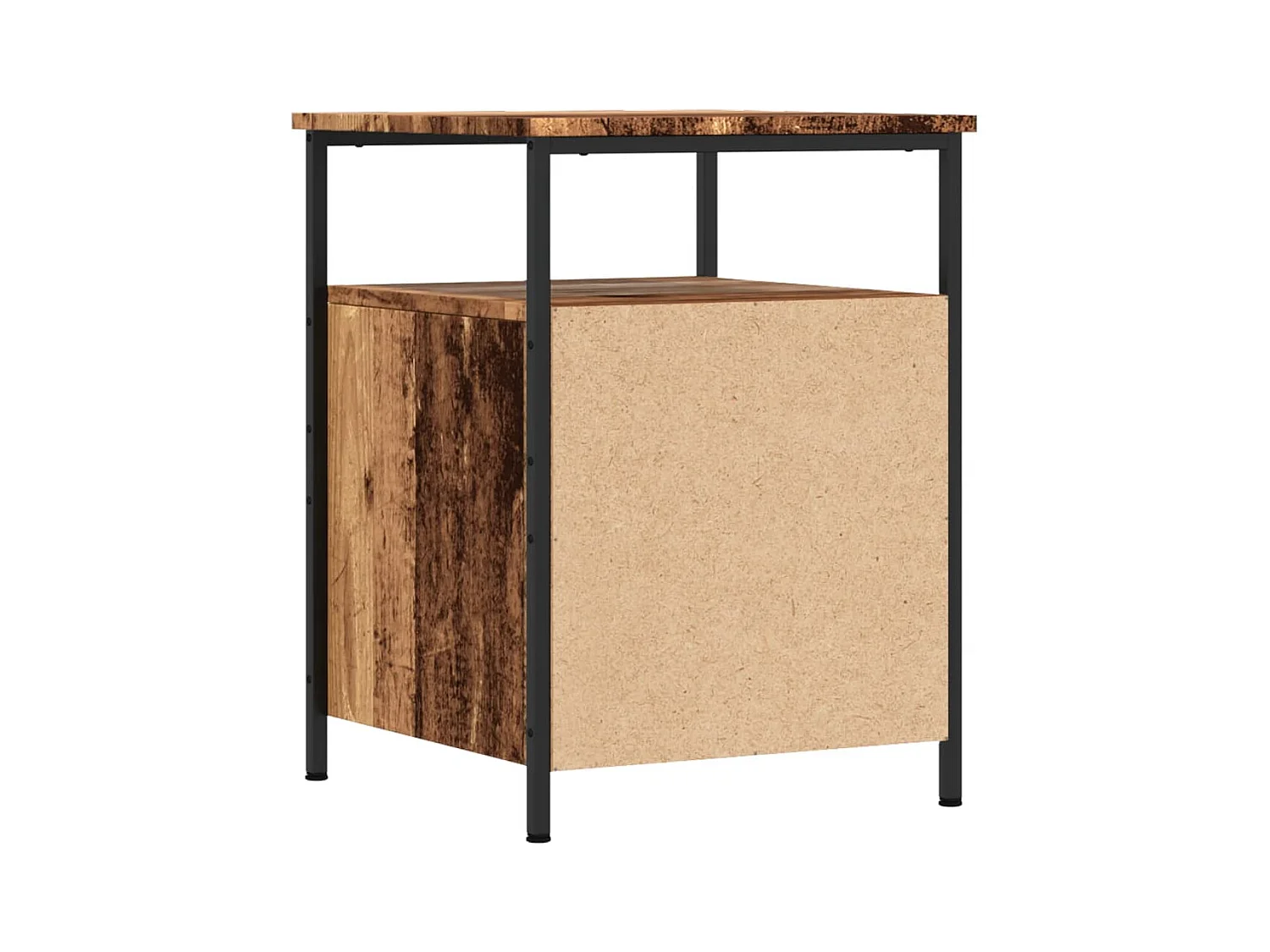 Tables de chevet 2 pcs vieux bois 44x45x60 cm bois d'ingénierie