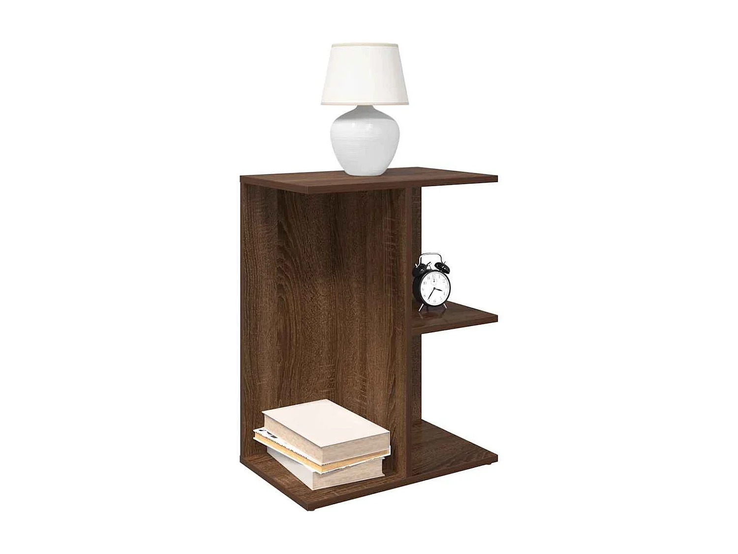 Nachttische 2 Stk. Braun Eichen-Optik 46,5x29x61 Holzwerkstoff