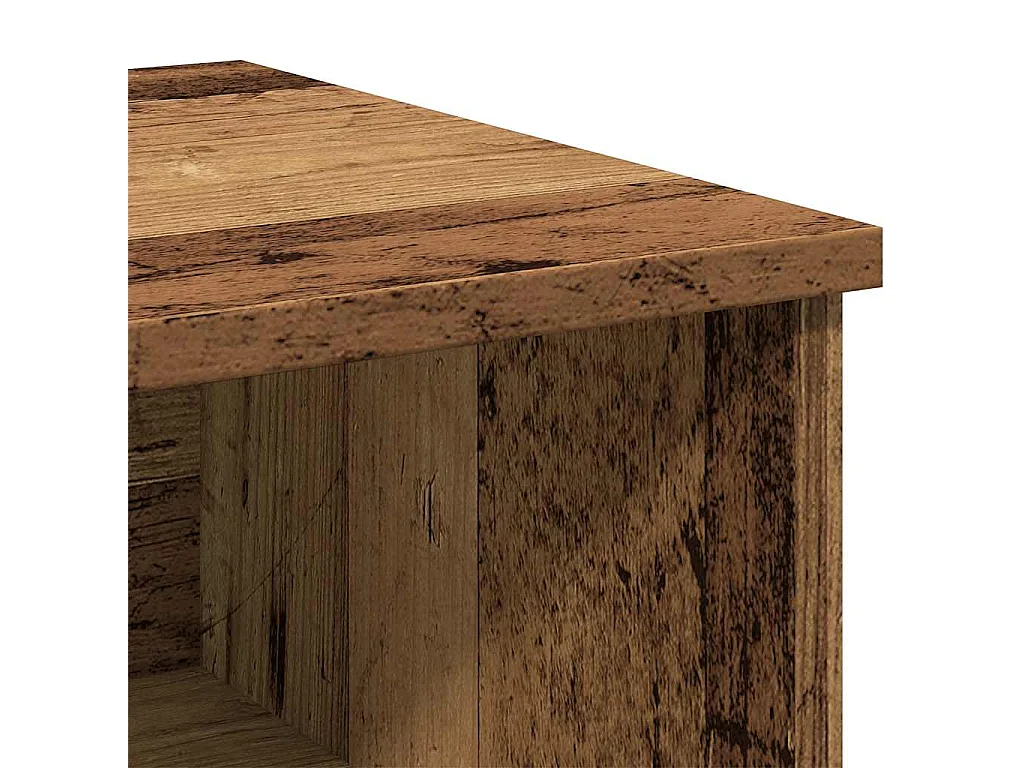 Table de chevet vieux bois 40x36x65 cm bois d'ingénierie