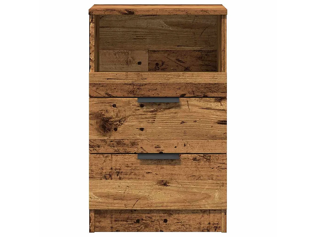 Table de chevet vieux bois 40x36x65 cm bois d'ingénierie