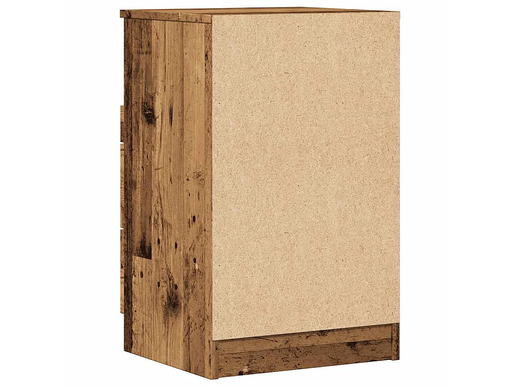 Table de chevet vieux bois 40x36x65 cm bois d'ingénierie