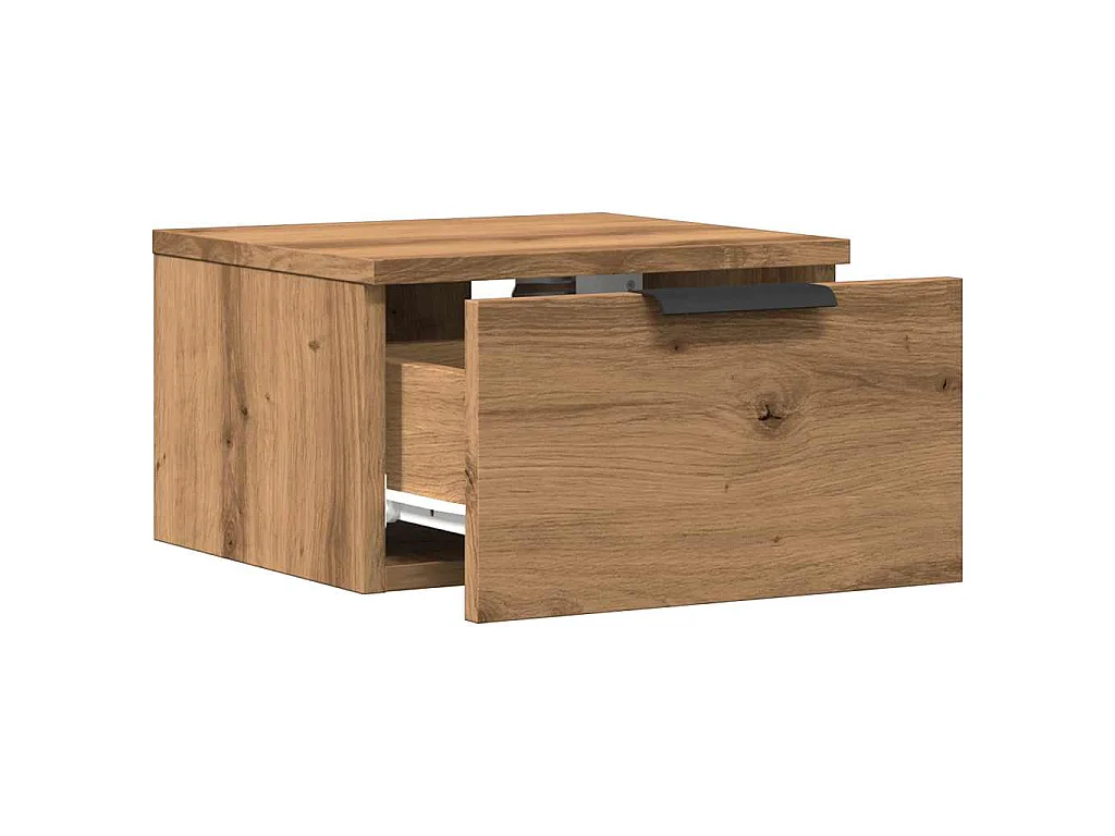 Tables de chevet murales 2 pcs chêne artisanal 34x30x20 cm