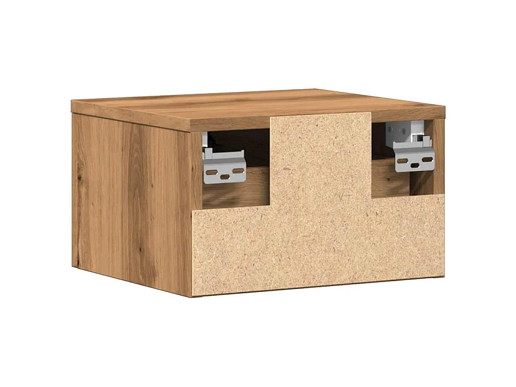Tables de chevet murales 2 pcs chêne artisanal 34x30x20 cm