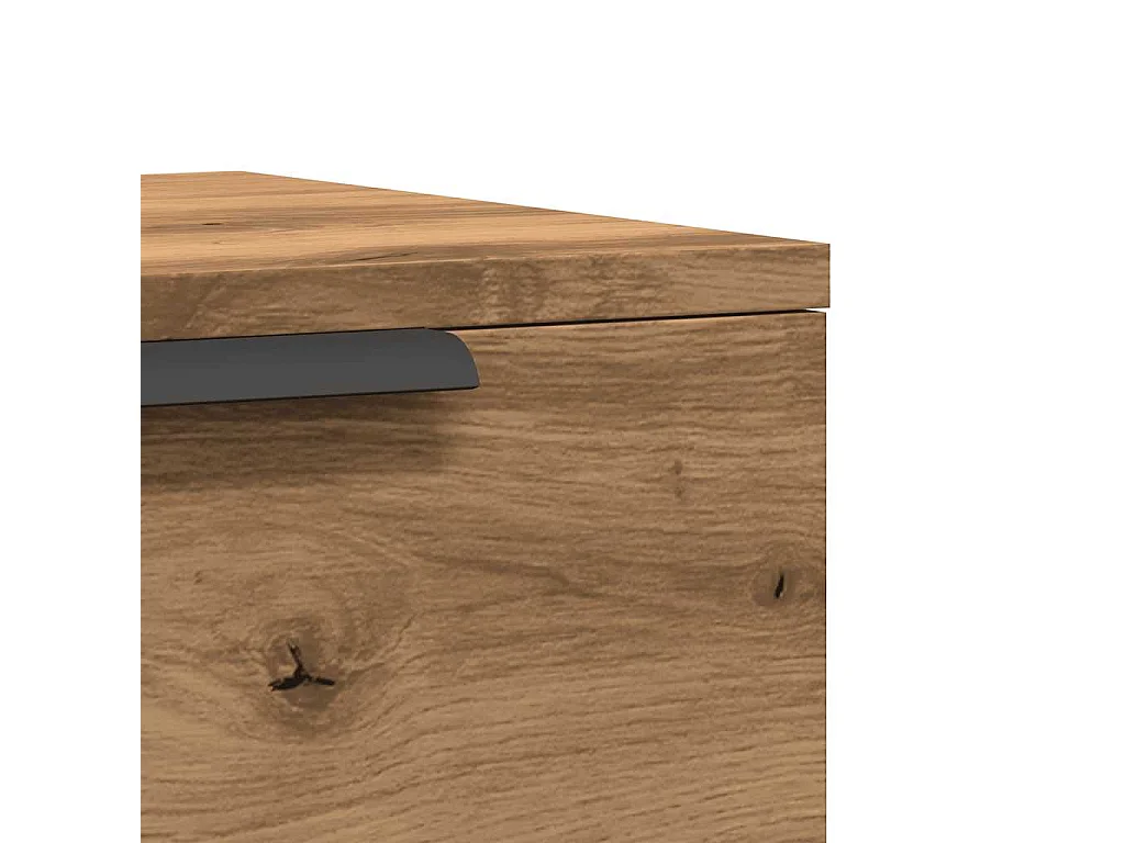 Tables de chevet murales 2 pcs chêne artisanal 34x30x20 cm