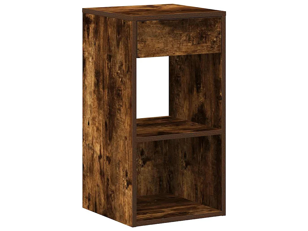 Comodino con Cassetto Rovere Fumo 35x34x66,5 cm