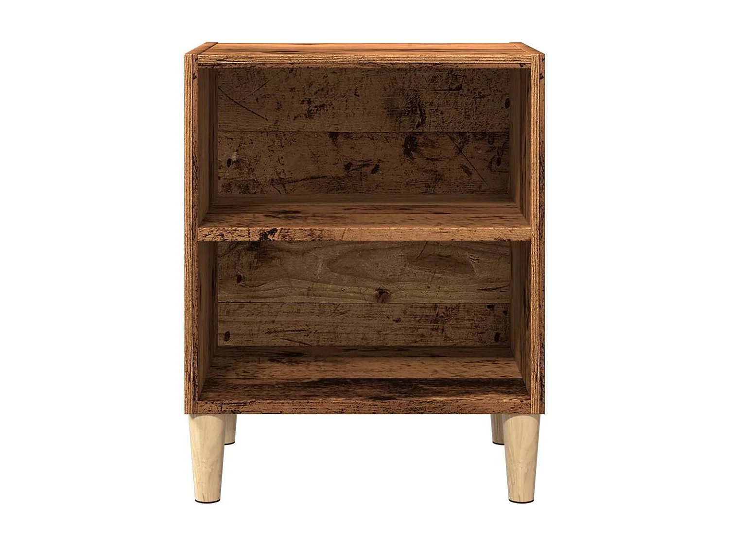 Tables de chevet 2 pcs vieux bois 40x30x50 cm bois d’ingénierie