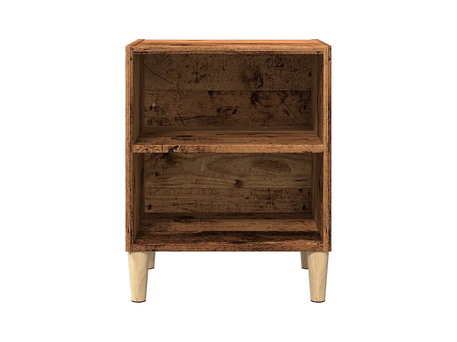 Nachtkastjes 2 st 40x30x50 cm bewerkt hout oud houtkleurig