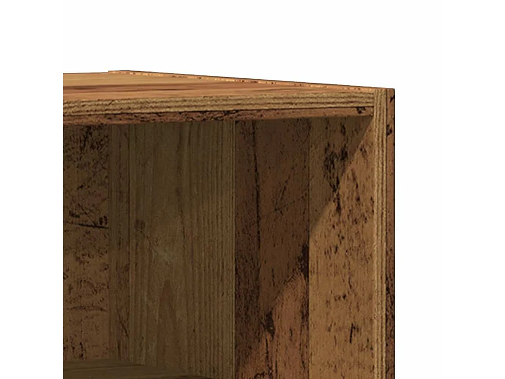 Mesitas de noche 2 uds madera de ingeniería envejecida