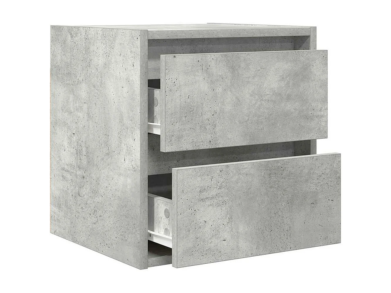Tables de chevet murales 2 pcs gris béton 38x34x40 cm