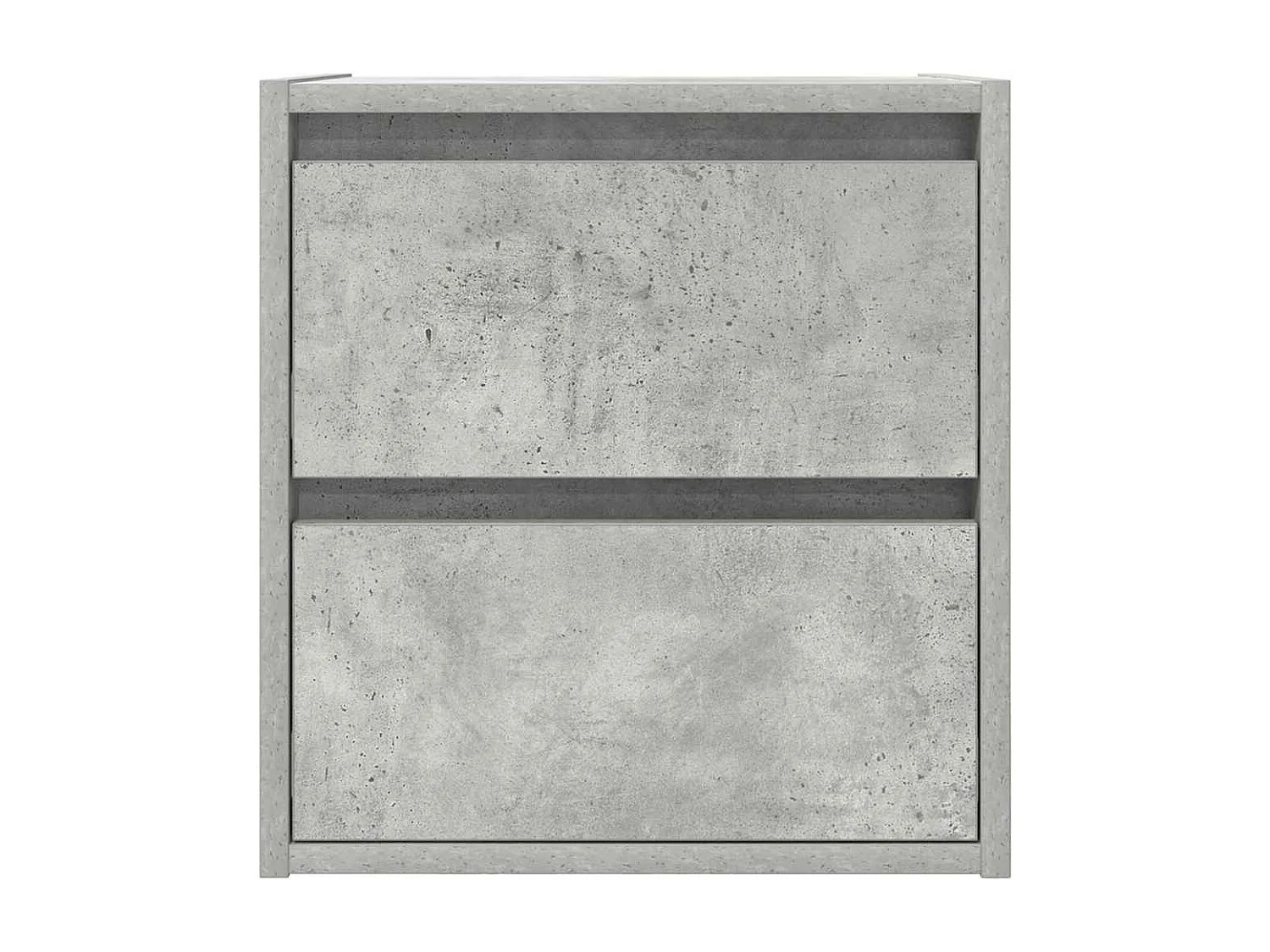 Tables de chevet murales 2 pcs gris béton 38x34x40 cm