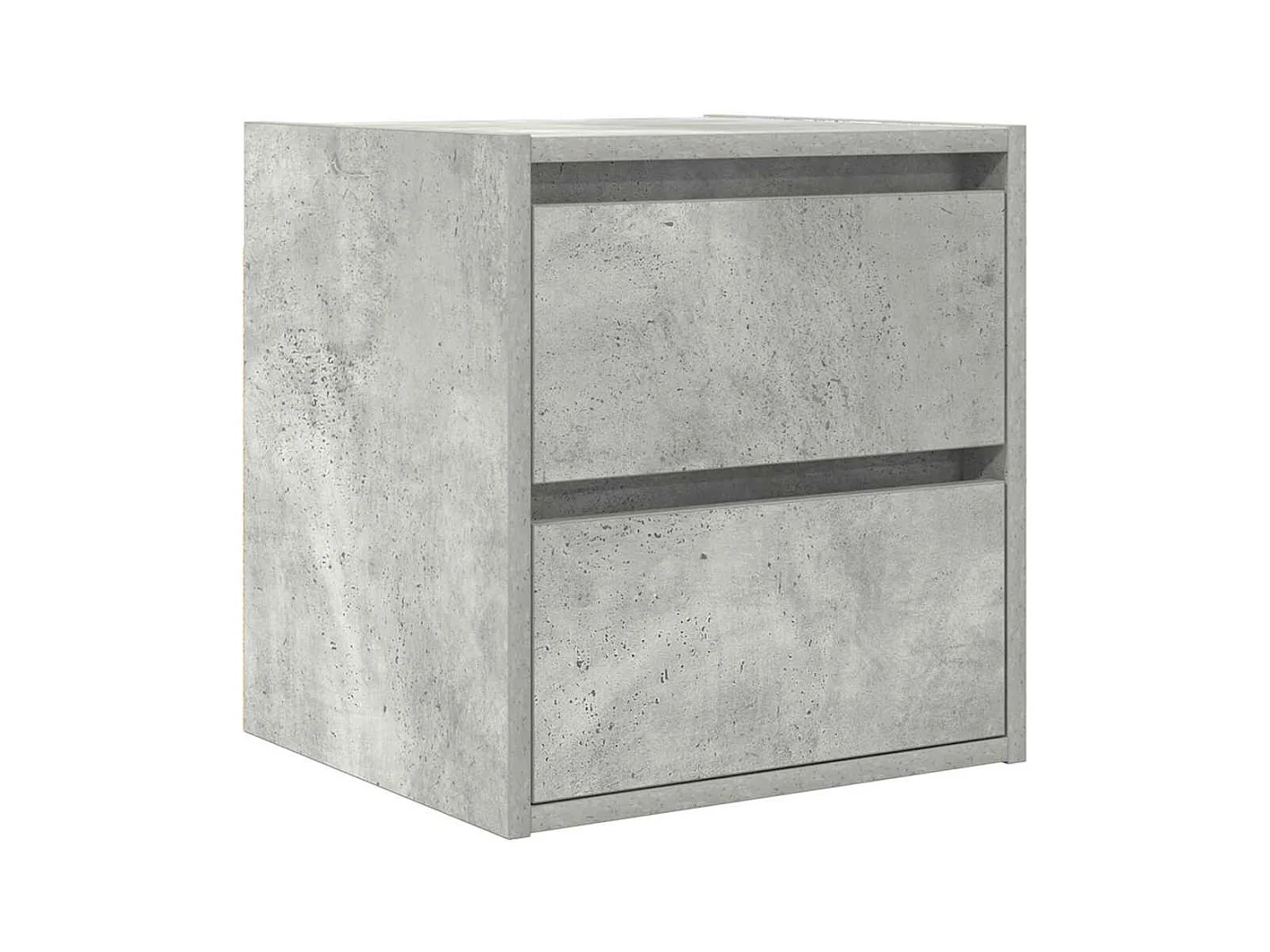 Nachtkastjes 2 st wandgemonteerd 38x34x40 cm betongrijs