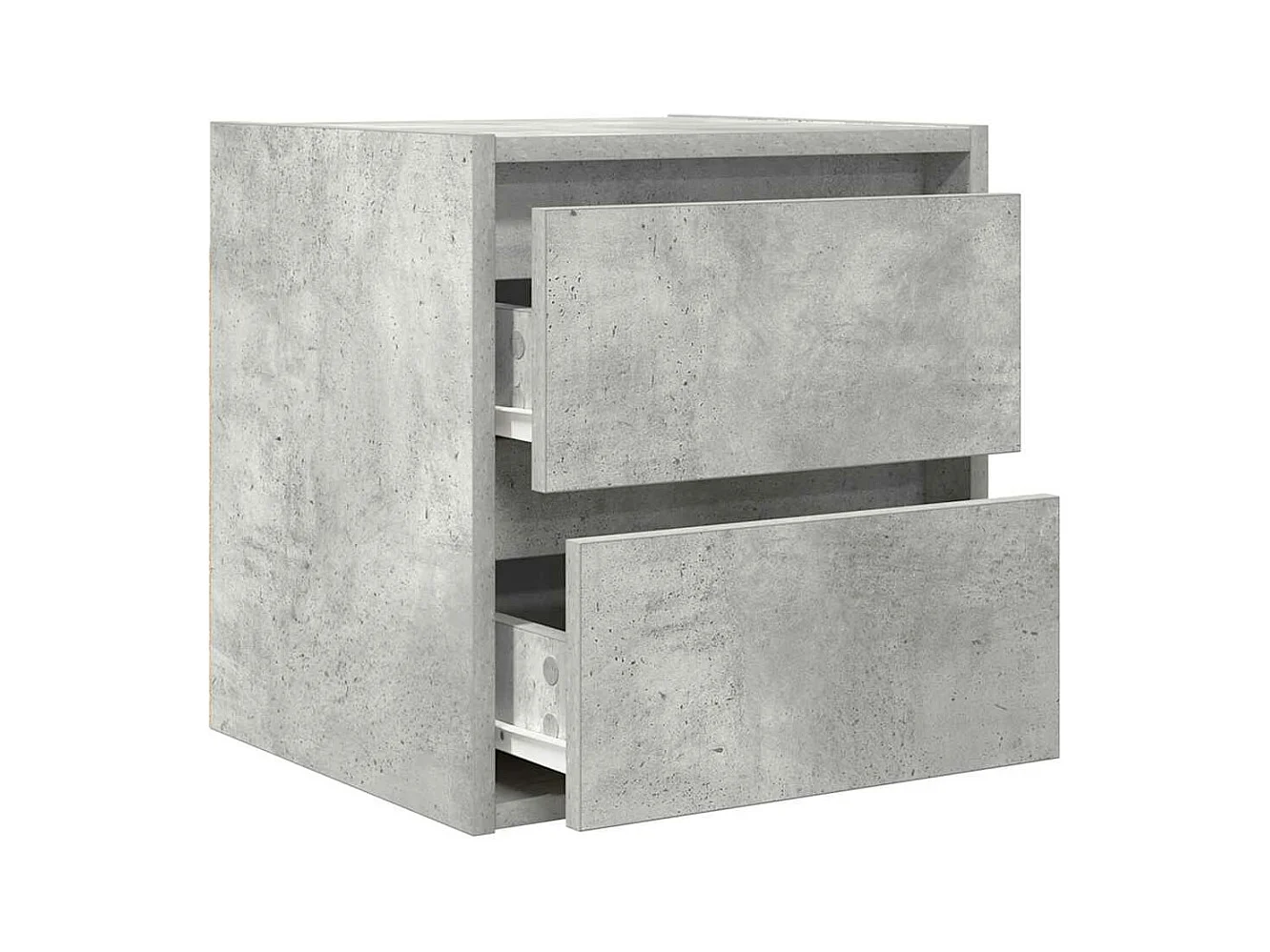 Nachtkastjes 2 st wandgemonteerd 38x34x40 cm betongrijs