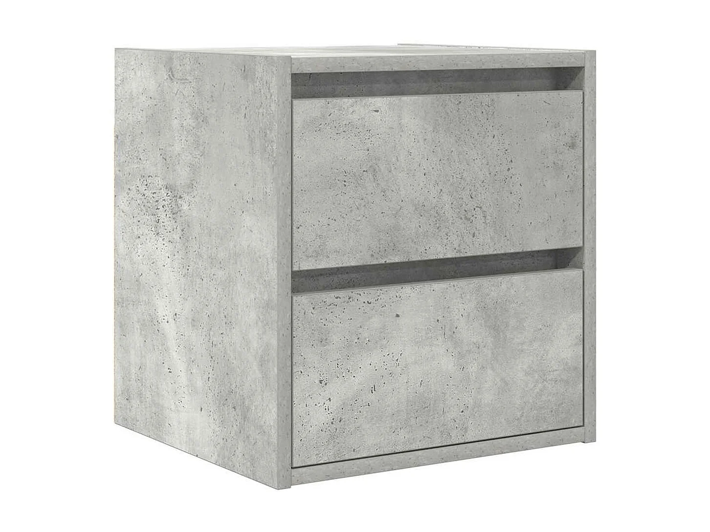 Wand-Nachttische 2 Stk. Betongrau 38x34x40 cm