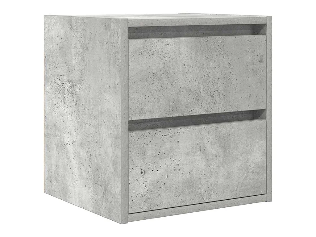 Nachtkastjes 2 st wandgemonteerd 38x34x40 cm betongrijs