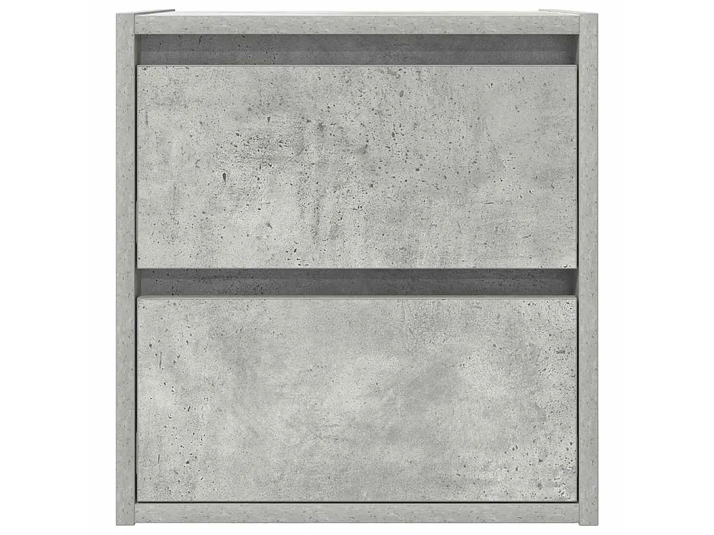 Nachtkastjes 2 st wandgemonteerd 38x34x40 cm betongrijs