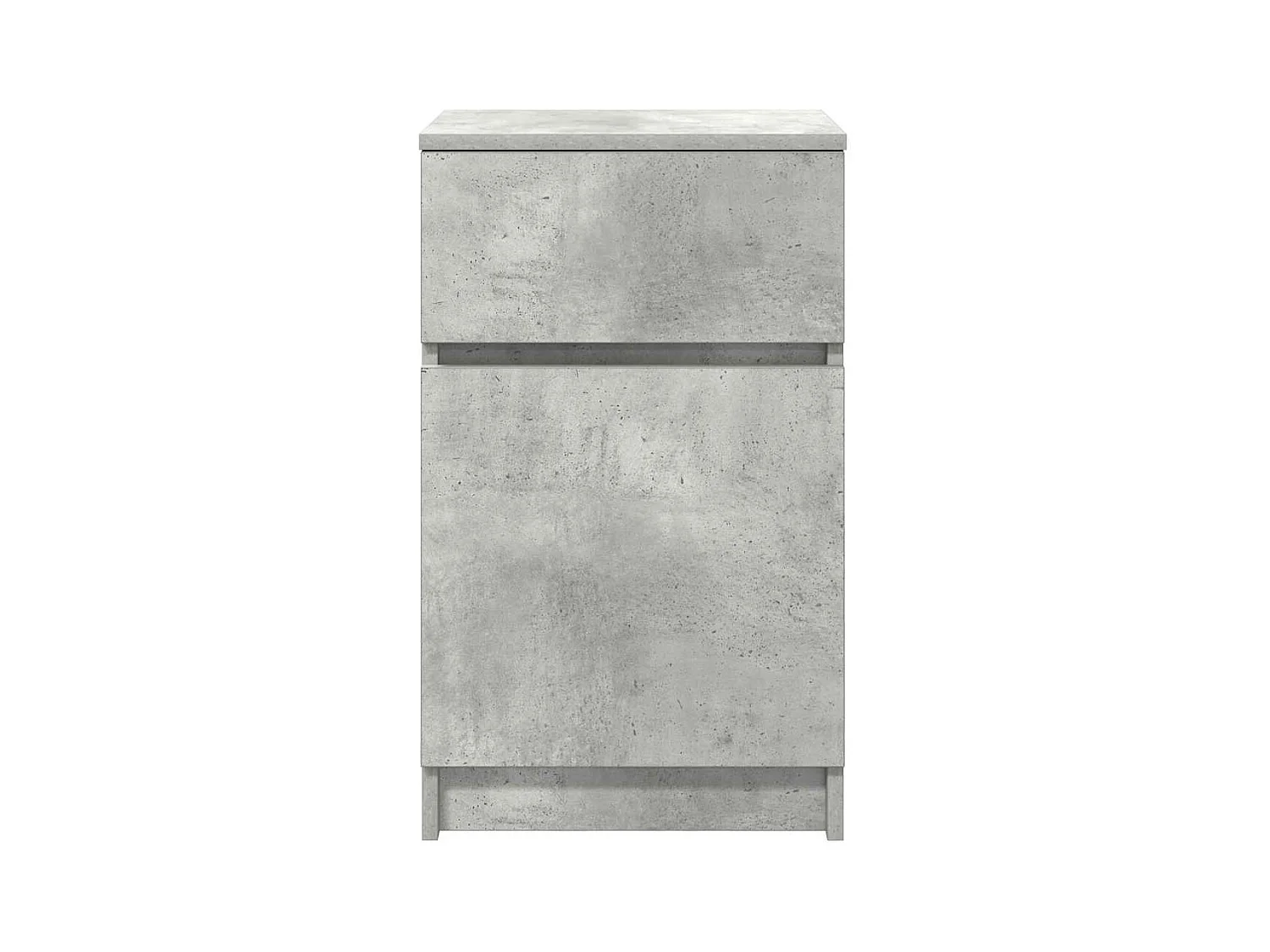 Table de chevet gris béton 39x35x65 cm bois d’ingénierie