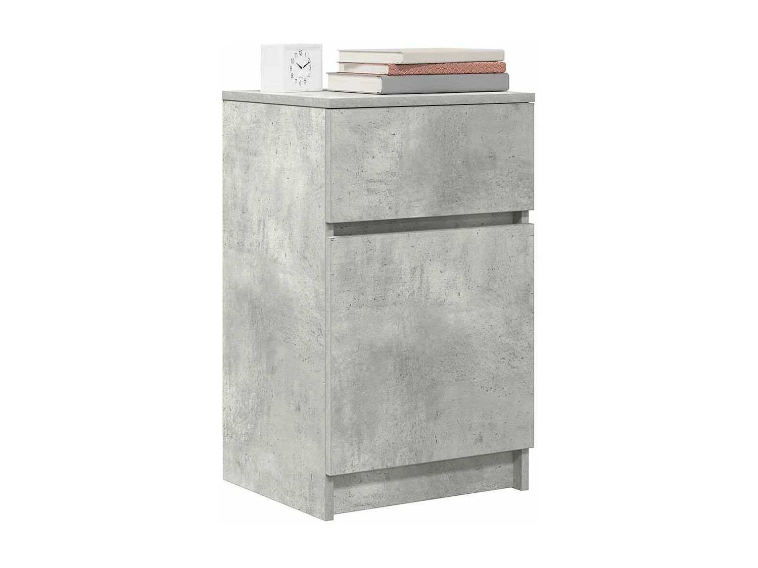 Nachttisch Betongrau 39x35x65 cm Holzwerkstoff