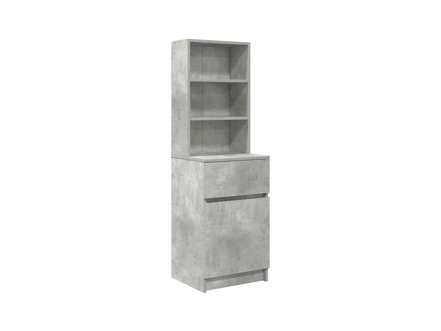 Nachttisch Betongrau 39x35x125 cm Holzwerkstoff