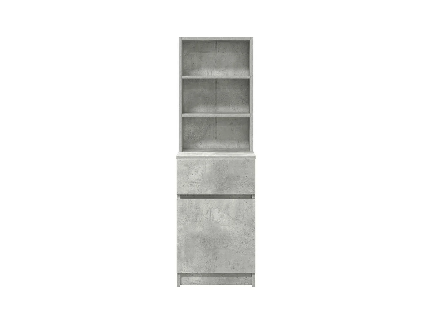 Nachttisch Betongrau 39x35x125 cm Holzwerkstoff