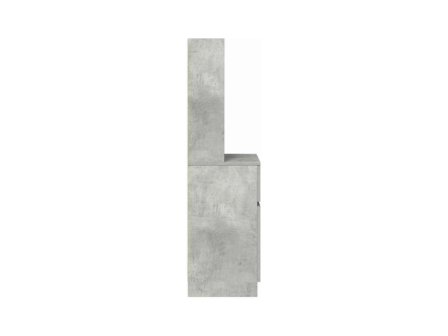 Nachttisch Betongrau 39x35x125 cm Holzwerkstoff