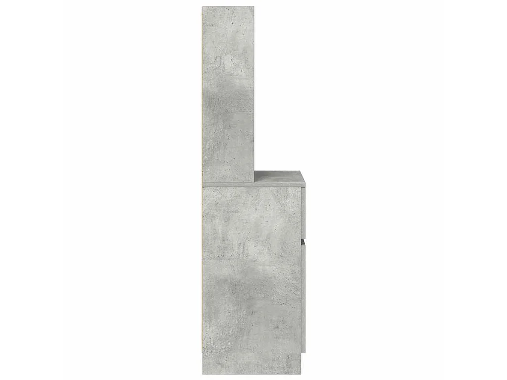 Nachtkastje 39x35x125 cm bewerkt hout betongrijs