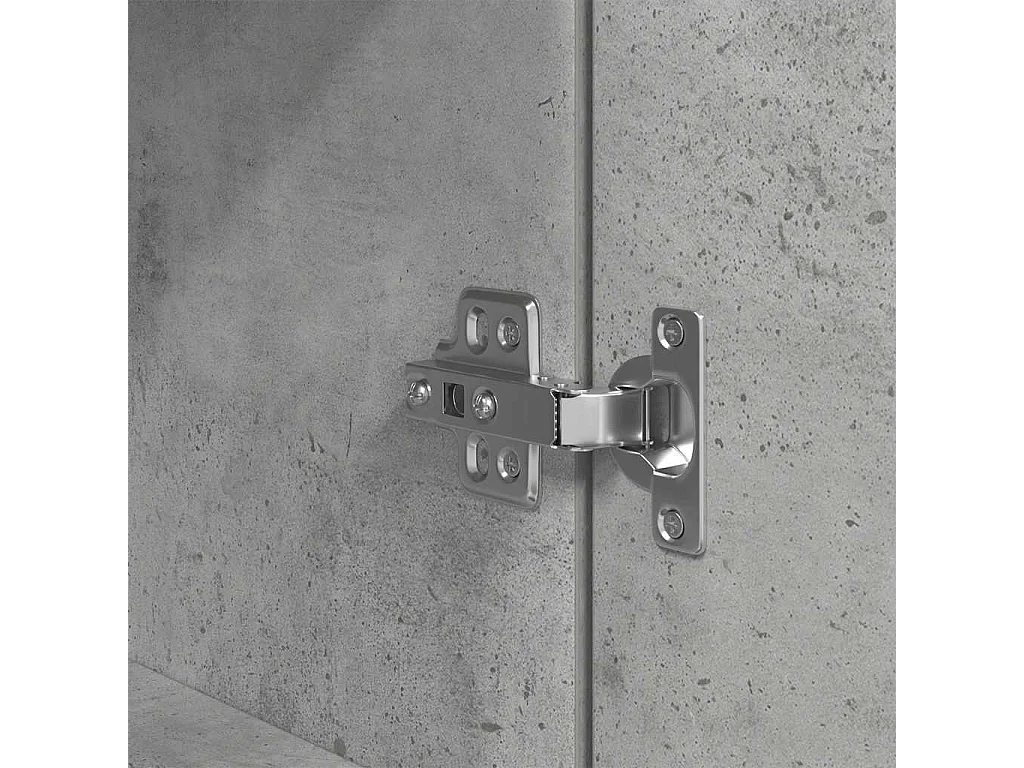 Nachttisch Betongrau 39x35x125 cm Holzwerkstoff