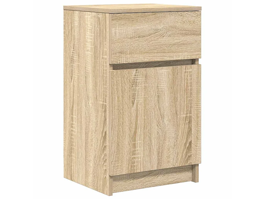 Tables de chevet 2 pcs chêne sonoma 39x35x65 cm bois ingénierie