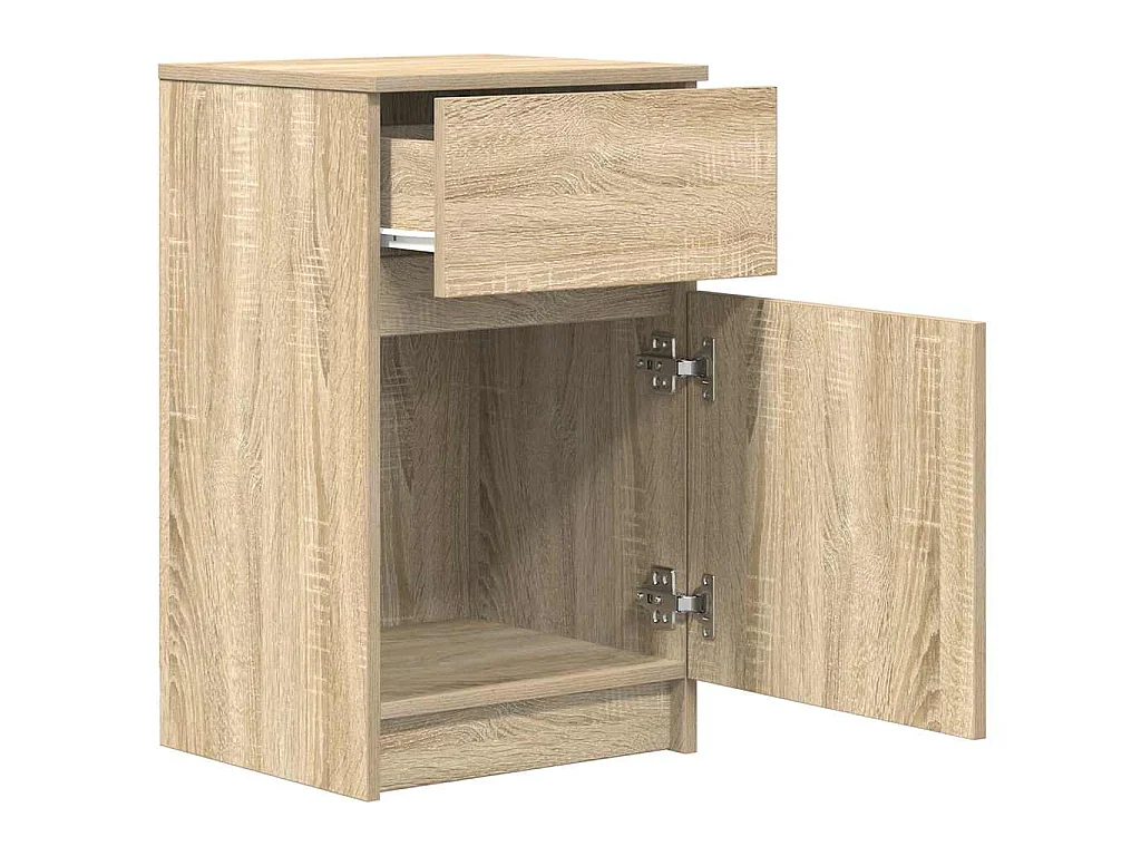 Tables de chevet 2 pcs chêne sonoma 39x35x65 cm bois ingénierie