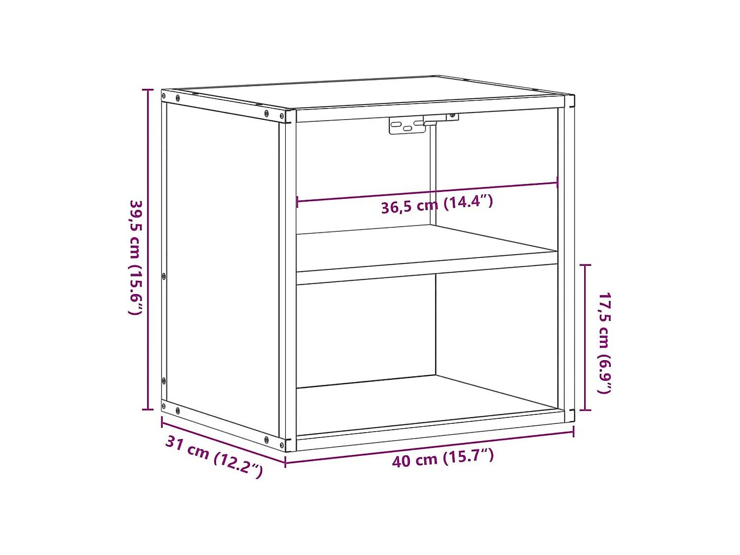 Tables de chevet murales 2 pcs Chêne fumé 40x31x39,5 cm