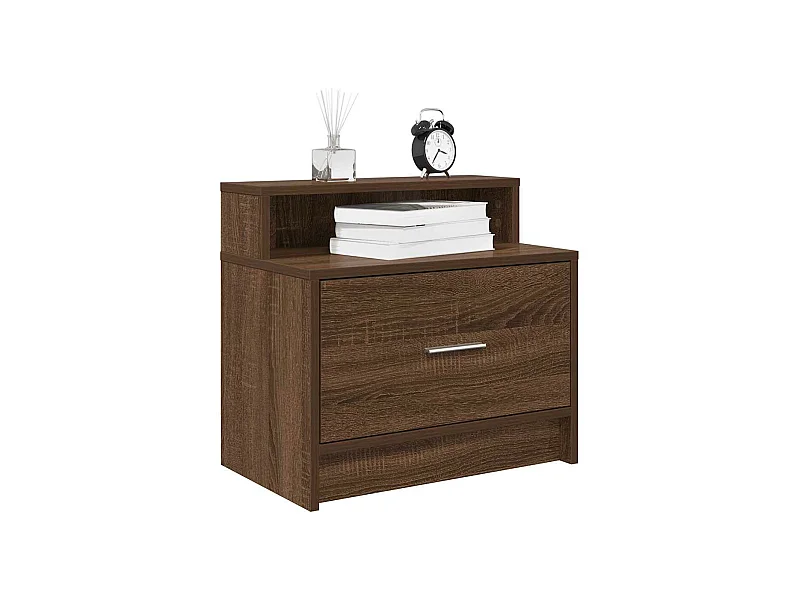 Nachtkastjes 2 st met lade 51x31x47 cm bruin eikenkleurig