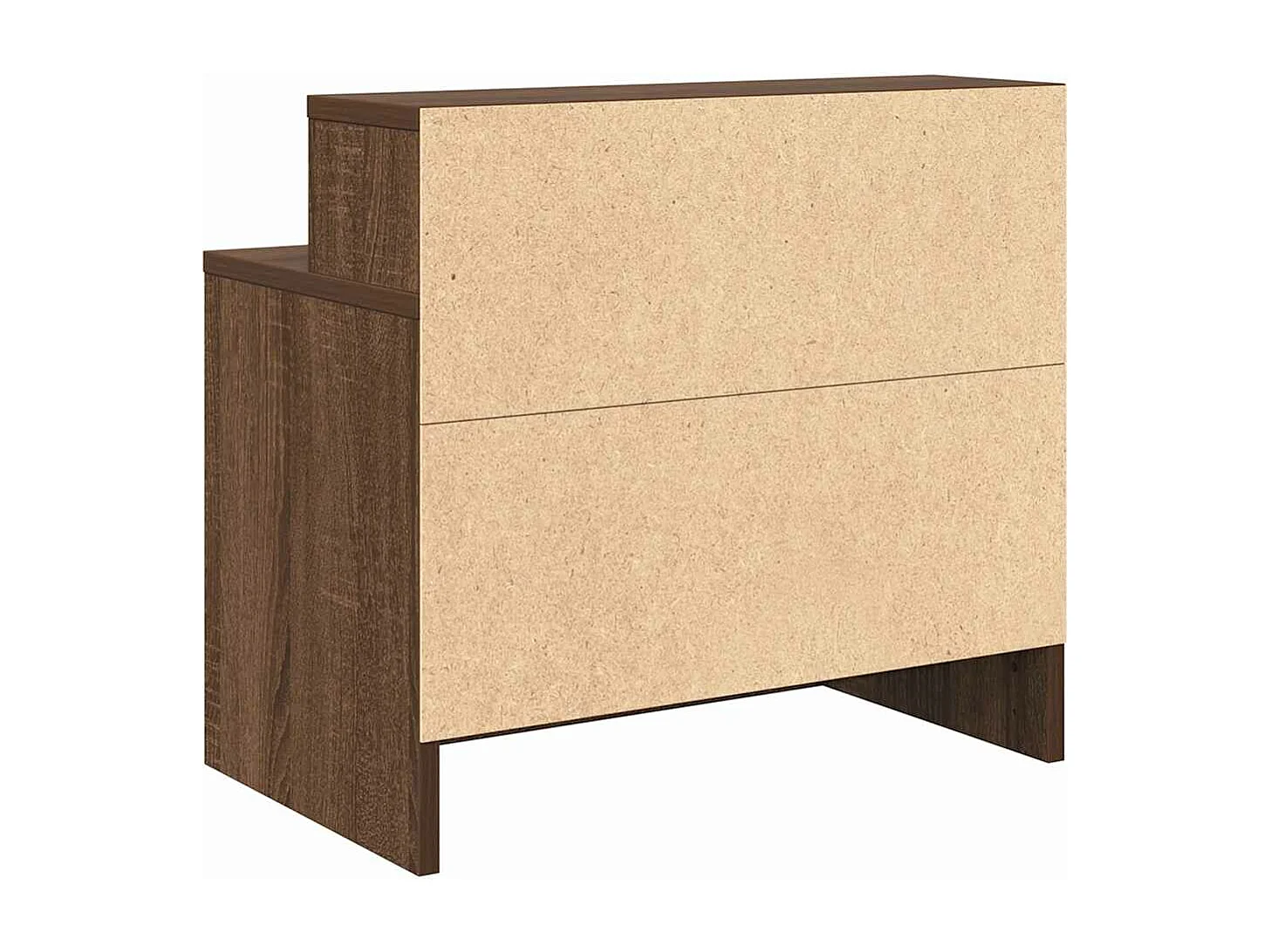 Nachttische mit Schublade 2 Stk. Braun Eichen-Optik 51x31x47 cm