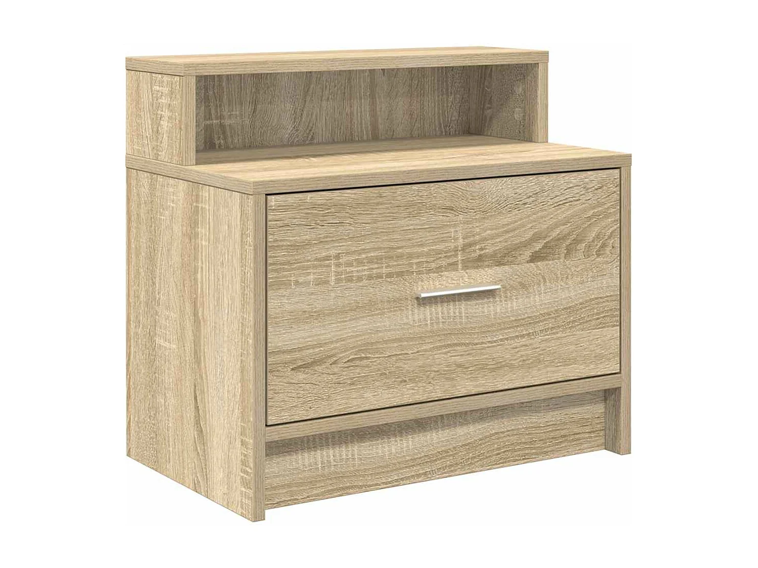 Nachttische mit Schublade 2 Stk. Sonoma-Eiche 51x31x47 cm